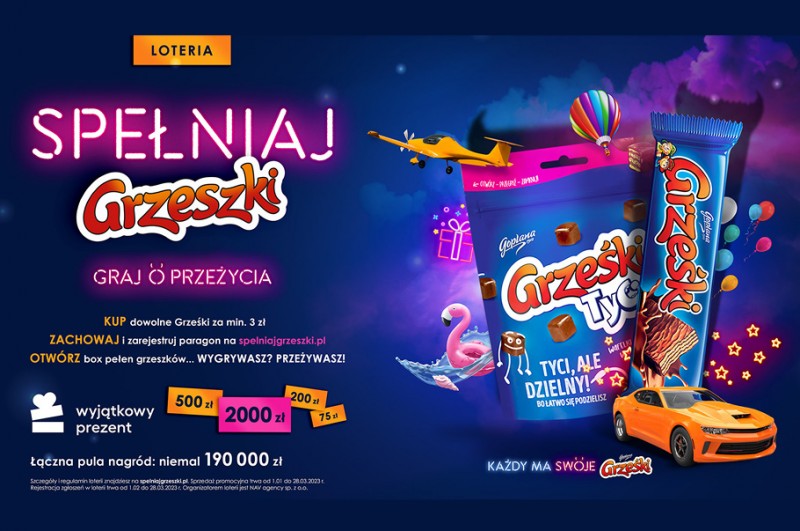 Rusza loteria marki Grześki – do wygrania… wyjątkowe przeżycia! 