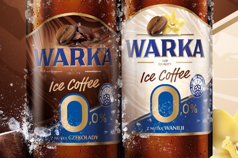 Nowa Warka 0.0% Ice Coffee - bezalkoholowe piwo o smaku mrożonej kawy