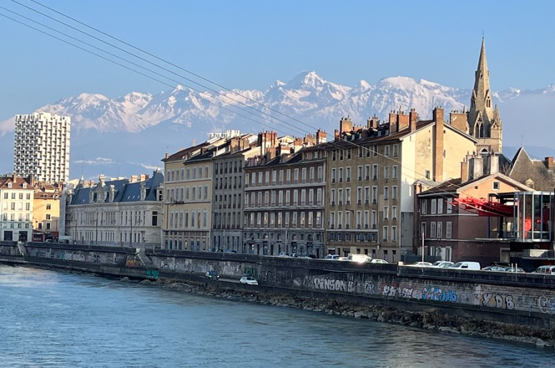 Grenoble – z widokiem na Alpy