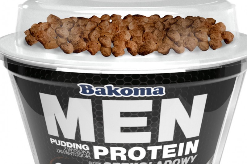 Puddingi proteinowe z topperem Bakoma MEN