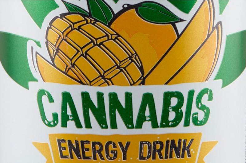 KOMODO Energy Drink Cannabis Mango 250 ml
