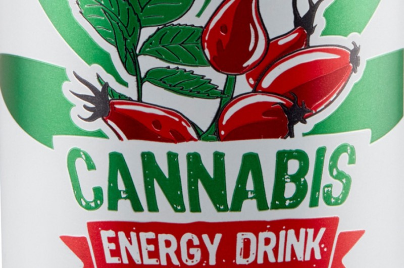 KOMODO Energy Drink Cannabis Róża 250 ml