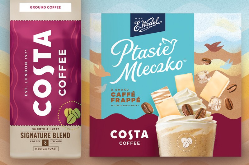 Ptasie Mleczko® wchodzi w kolaborację z Costa Coffee. Powstaną dedykowane produkty