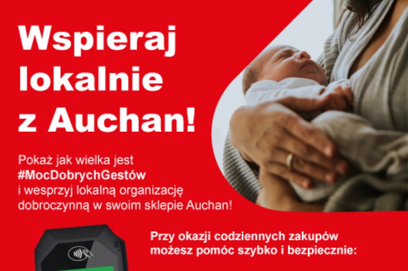 Auchan, Fundacja Pomagam.pl i Donateo – razem w kampanii „Wspieraj lokalnie z Auchan”