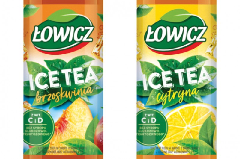 Syropy o smaku mrożonej herbaty w sezonowej ofercie Łowicza