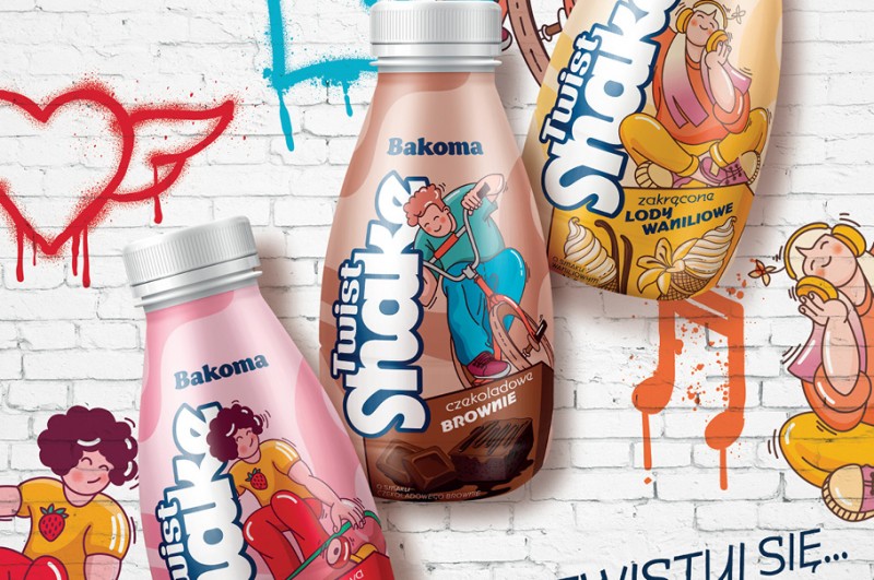 Twist shake 380 g – odlotowe napoje na sezon letni od Bakoma!