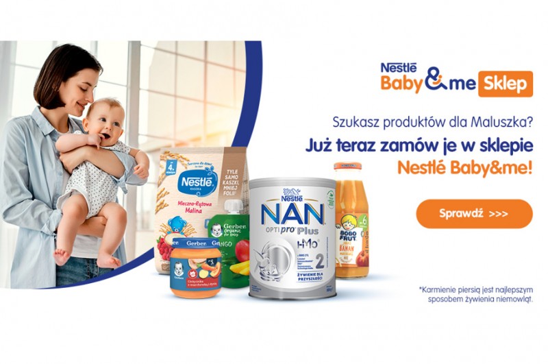 Ruszyła nowa odsłona sklepu internetowego Nestlé Baby&me