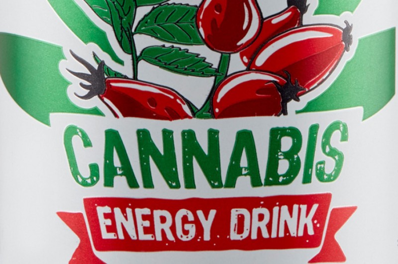 KOMODO Energy Drink Cannabis Dzika Róża 250 ml