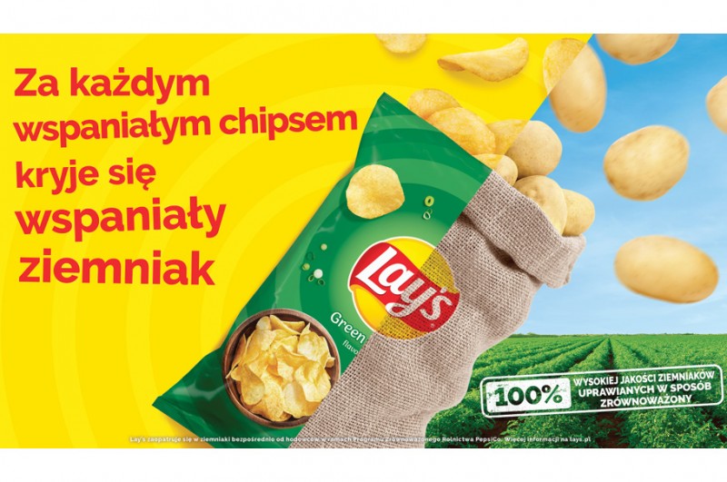 Za każdym wspaniałym chipsem Lay’s, kryje się wspaniały ziemniak – z takim przesłaniem wystartowała kampania Lay’s