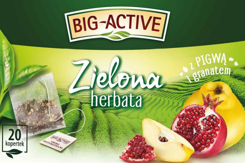 Najwięcej przyjemności w jednej torebce! Zielone herbaty Big-Active