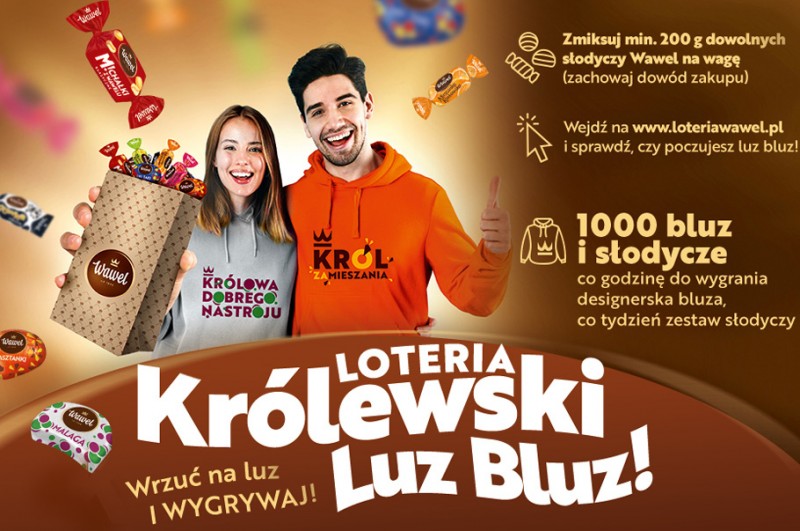Królewski LUZ BLUZ! Trwa loteria firmy Wawel 