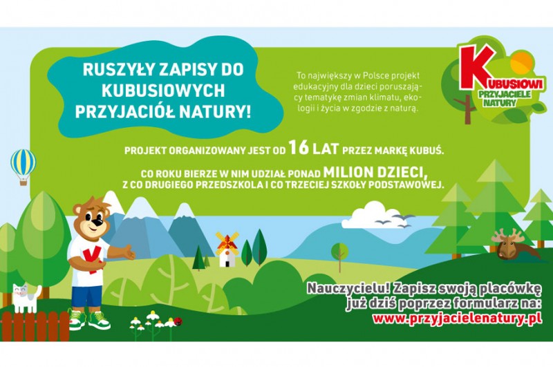 Dzieci chcą dbać o środowisko! Rusza XVI odsłona akcji „Kubusiowi Przyjaciele Natury”