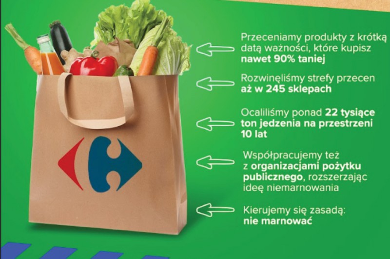 Carrefour ratuje samotne banany i produkty z krótką datą przydatności