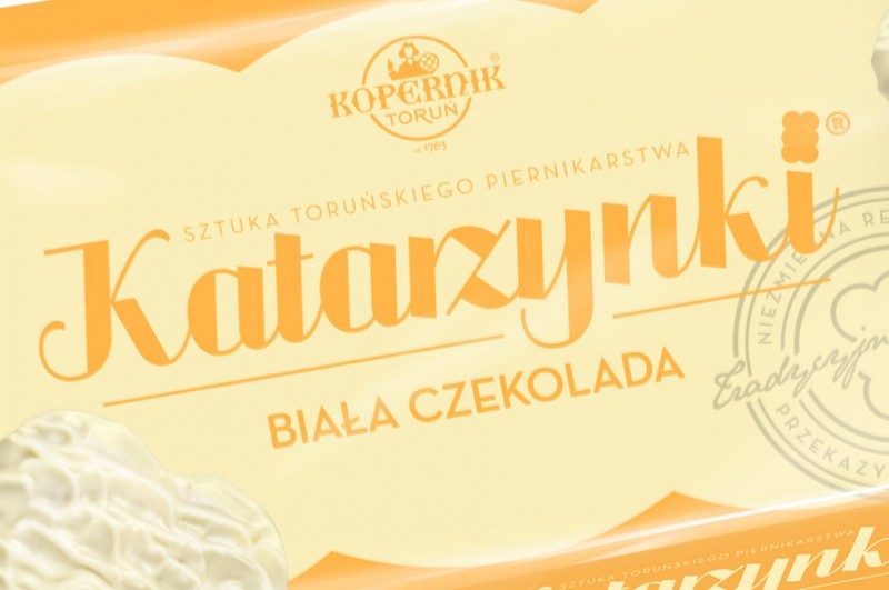 Katarzynki w białej czekoladzie