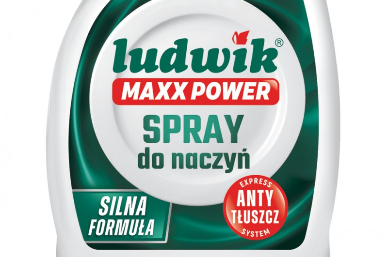 Spray do naczyń o zapachu cytrusów i zielonej herbaty Ludwik MAXX Power