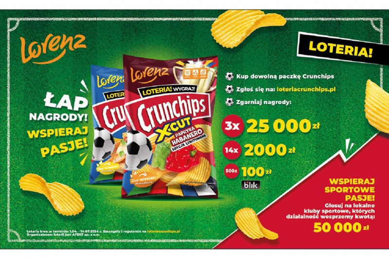 „Łap nagrody i wspieraj pasje!” – Crunchips wprowadza Edycję Limitowaną chipsów i startuje z wyjątkową loterią 
