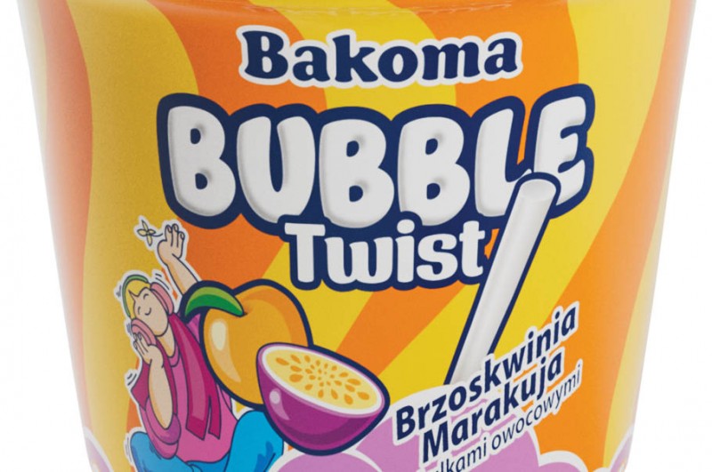 Bakoma wprowadza innowacyjny produkt – Twist bubble w kubku 210 g!