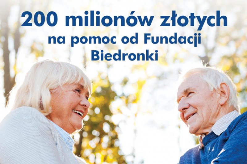 200 milionów złotych na pomoc od Fundacji Biedronki