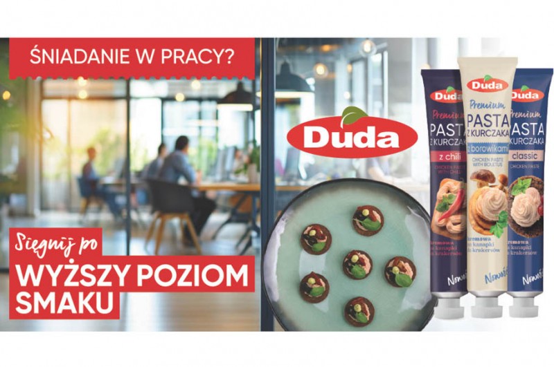 Śniadanie w pracy? Pasta z Kurczaka Duda Premium wzniesie Cię na WYŻSZY POZIOM SMAKU! 