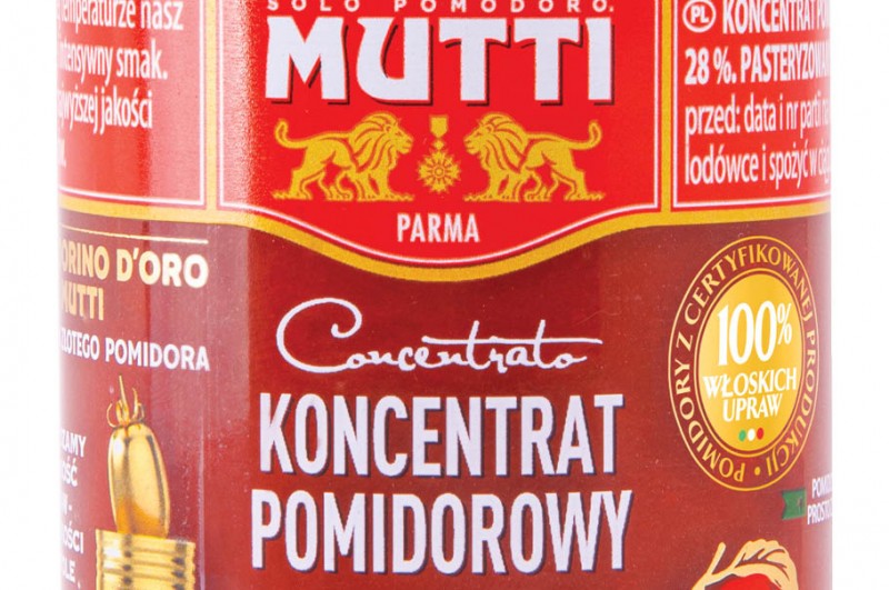 Koncentrat pomidorowy Mutti w szklanym słoiku