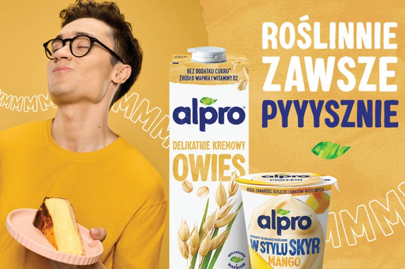 Nowa kampania marki Alpro, czyli celebracja smaku, produkty roślinne i Rozkoszny w rolach głównych