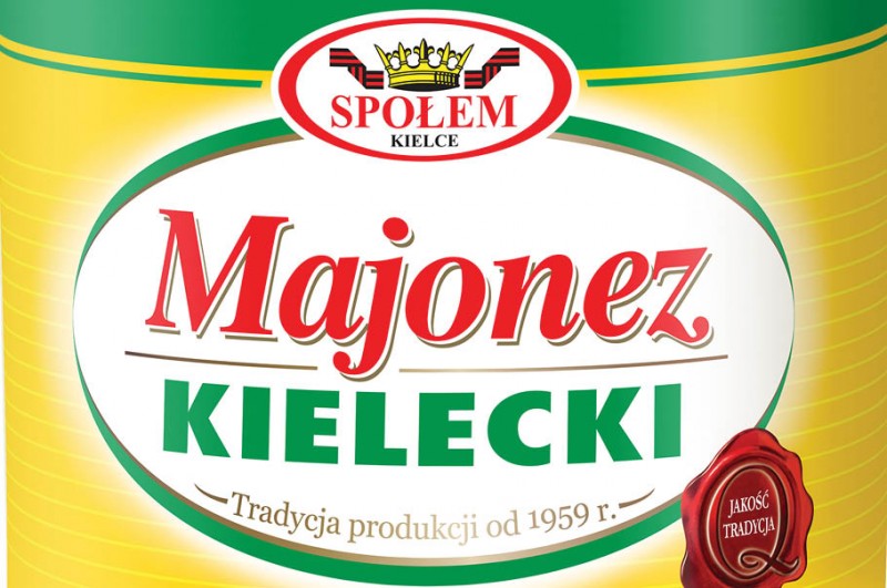 Majonez Kielecki z żółtek jaj wyłącznie od kur z chowu ściółkowego