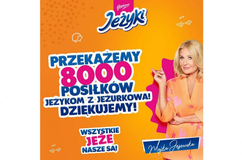 10 000 posiłków dla jeży dzięki kampanii marki Jeżyki!