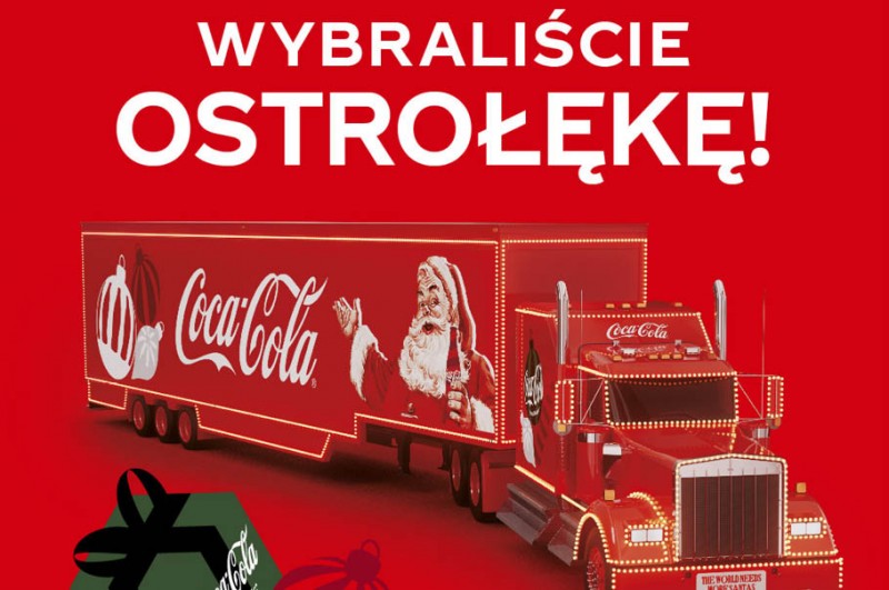 Ostrołęka na trasie świątecznej ciężarówki Coca-Cola 