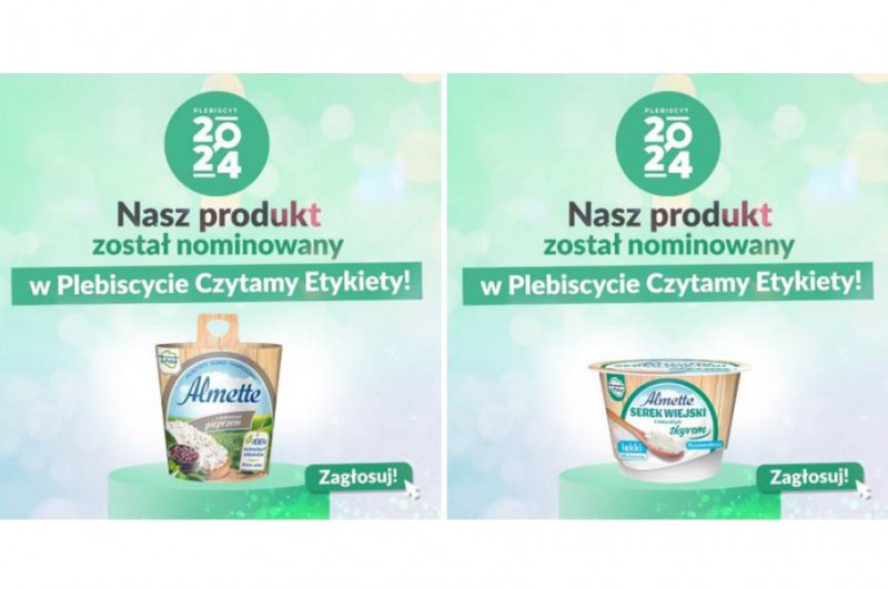Dwie nominacje dla Almette w Plebiscycie Czytamy Etykiety!