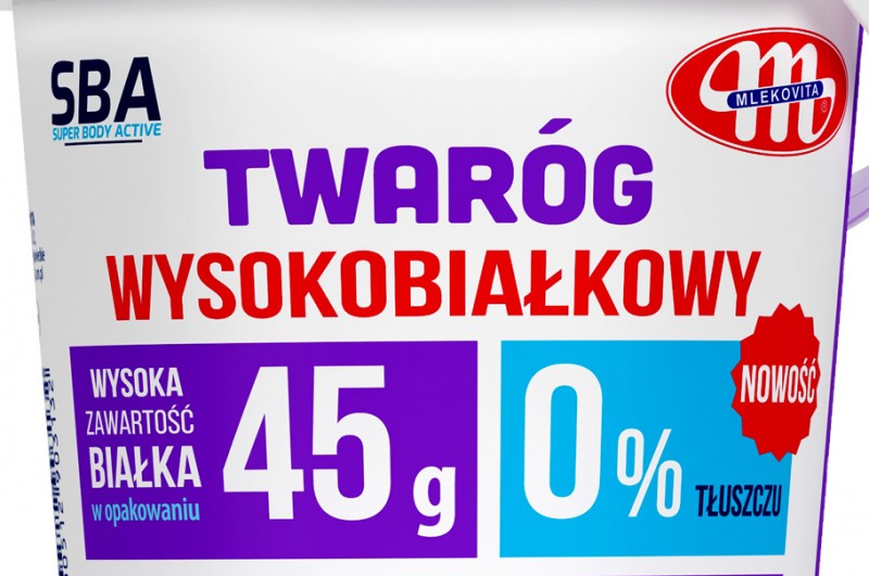 Super Body Active twaróg wysokobiałkowy bez laktozy z Mlekovity