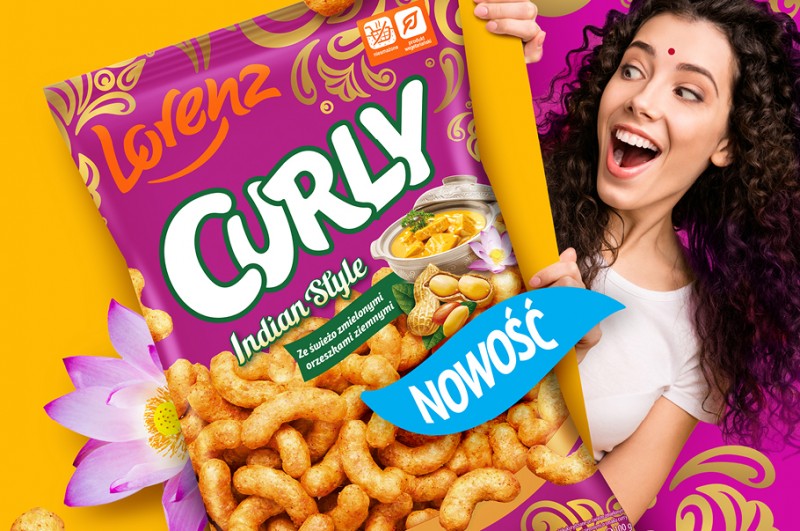 Orientalna nowość od Lorenz. Chrupki Curly Indian Style już w sklepach