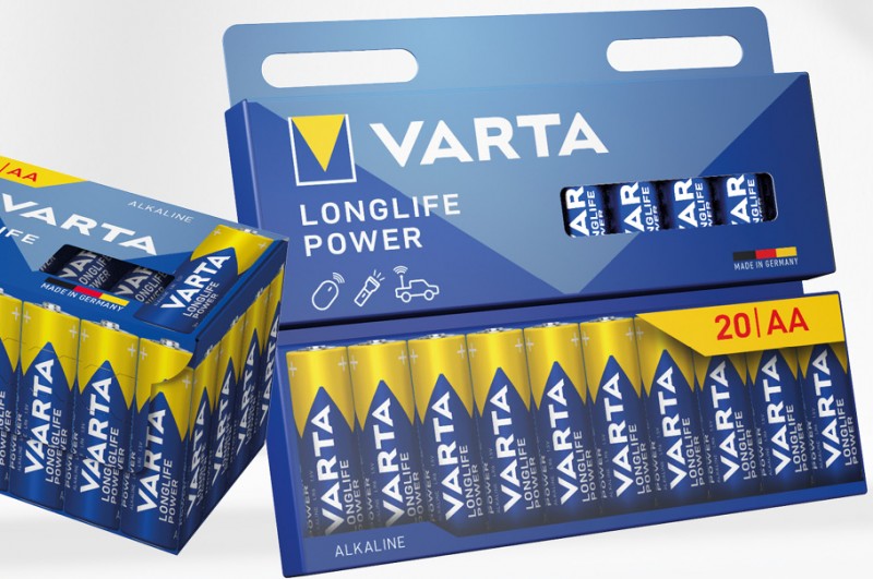 VARTA stawia na opakowania bez plastiku