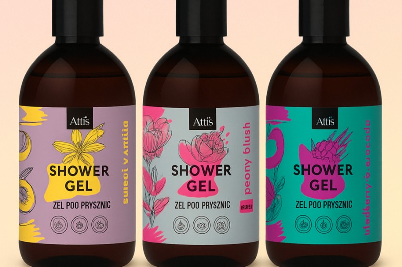 Nowa linia żeli pod prysznic Attis 500 ml