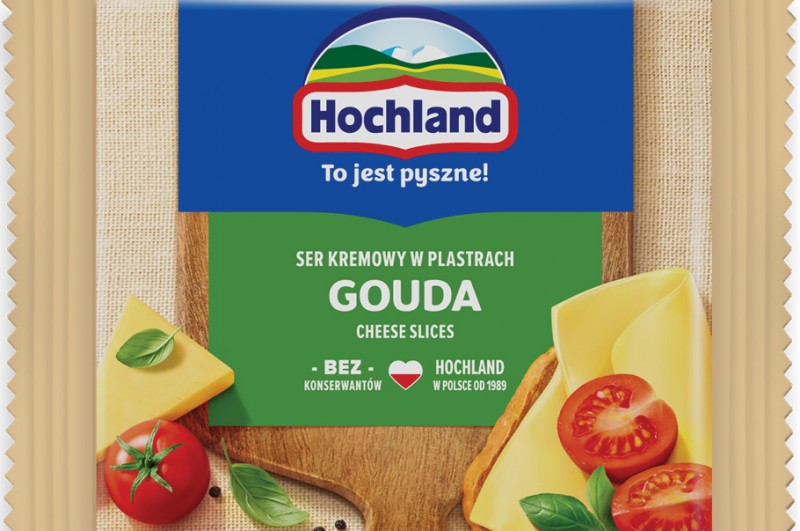 Hochland wprowadza papierowe opakowania serów kremowych w plastrach