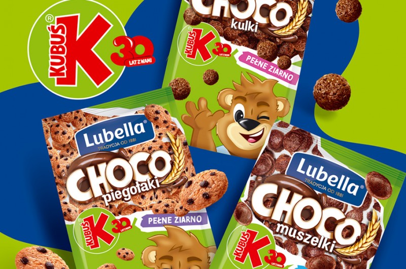 Lubella i Kubuś świętują razem – limitowana edycja opakowań płatków z okazji 30. urodzin marki Kubuś!