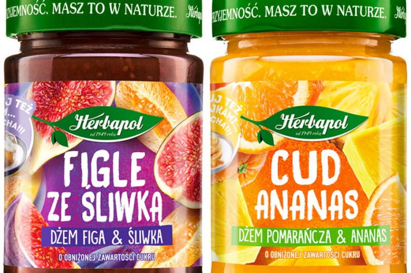Wyjątkowe duety owoców w dżemach Herbapolu