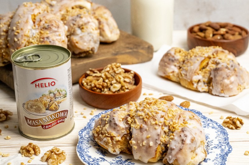 HELIO prezentuje świąteczną nowość: masa makowa z białego maku z miodem nektarowym wielokwiatowym o smaku marcepanowym