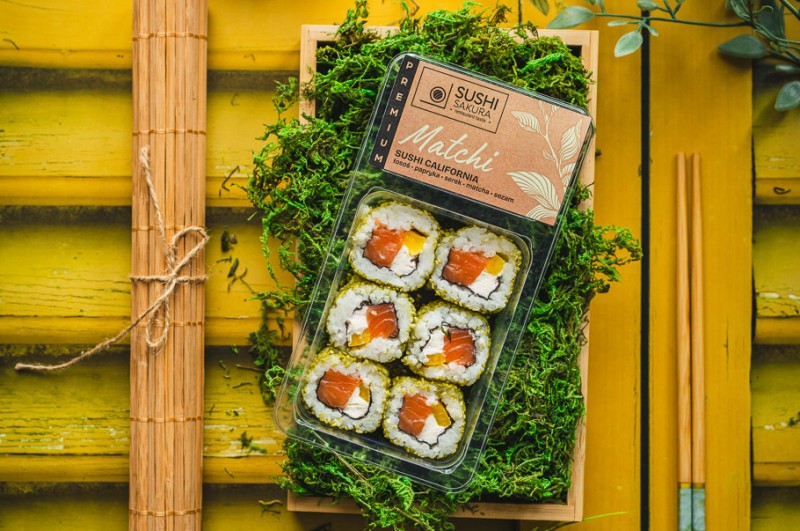Sushi z Matcha w Biedronce