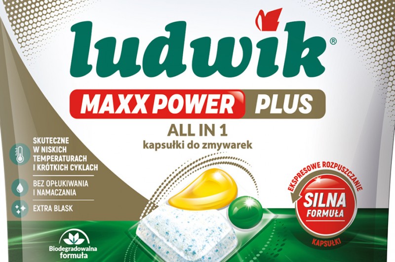Ludwik ALL IN 1 MAXX POWER PLUS – najlepsze efekty zmywania