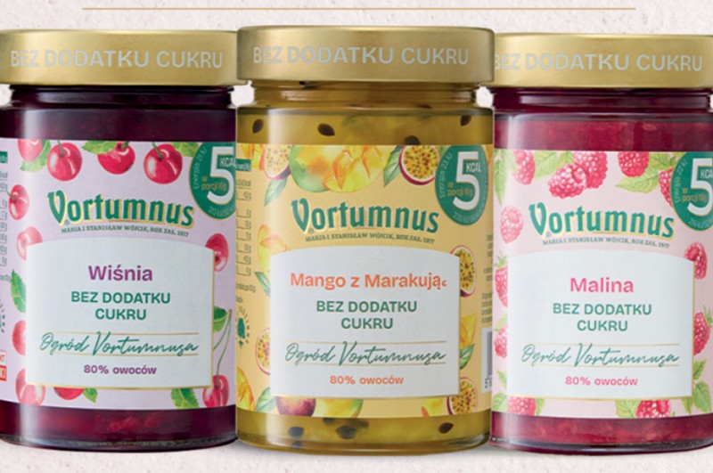 Vortumnus wprowadza nową linię przetworów - 80% owoców, bez dodatku cukru