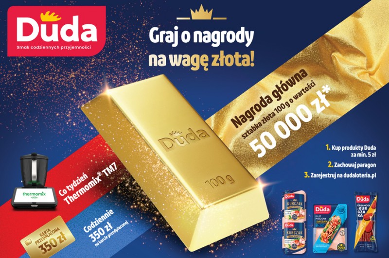 Nagrody na wagę złota – loteria konsumencka marki Duda