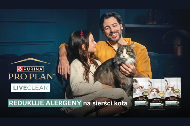 Nowość PURINA: karma PRO PLAN® LiveClear® redukująca alergeny kota