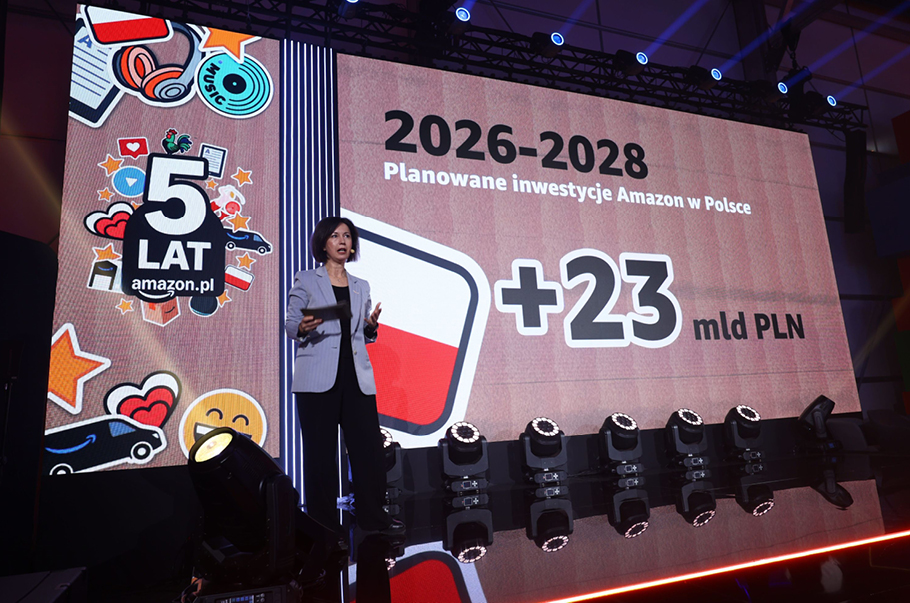 Amazon zainwestuje w Polsce ponad 23 mld zł do 2028 roku