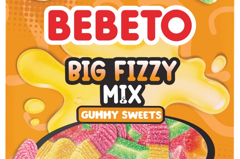 Bebeto Big FIZZY MIX 150 g – kwaśna eksplozja smaku!