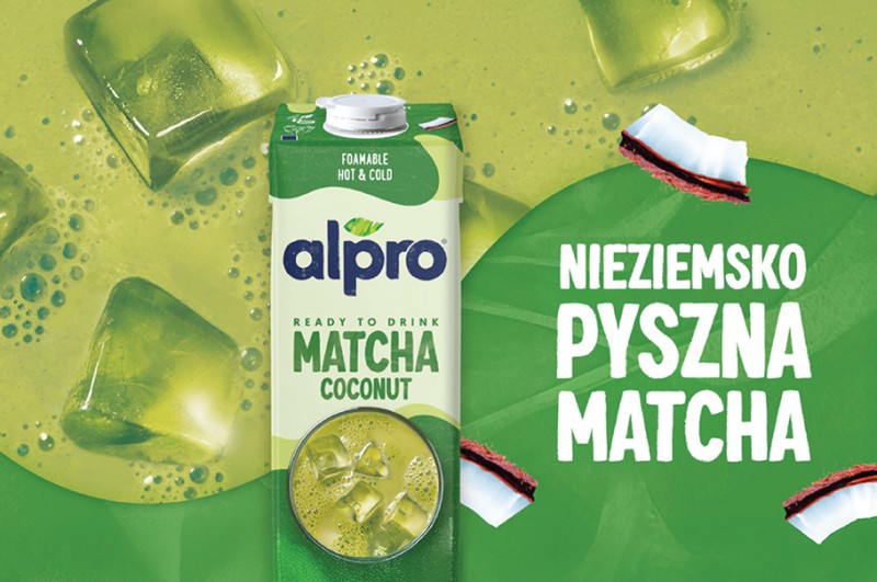 Alpro wprowadza na rynek napój Matcha na bazie kokosowo-sojowej