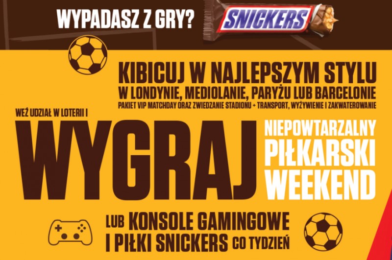 Snickers® znowu w grze – marka po raz kolejny towarzyszy sportowym emocjom