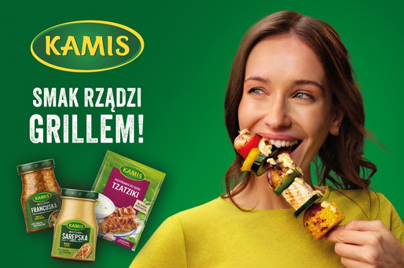 Podkręć smak grilla z przyprawami i musztardami KAMIS!