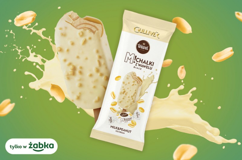 Lody na patyku Gulliver x Michałki Białe z Wawelu w sieci Żabka
