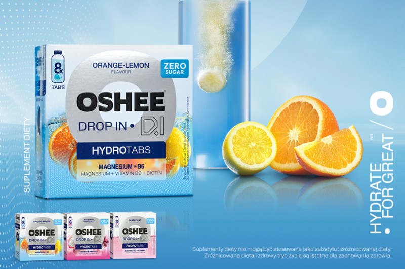 OSHEE D.I DROP IN wprowadza HydroTabs