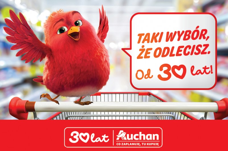 Auchan ruszył z kampanią urodzinową z okazji 30-lecia obecności w Polsce